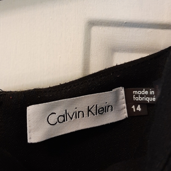 Ladies Calvin Klein black skirt with faux … - Picture 4 of 8